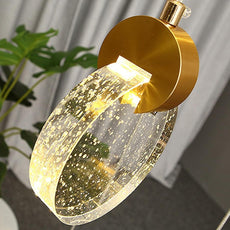 Staircase Crystal Disc Chandelier