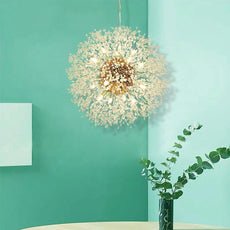 Starburst Crystal Chandelier - Round