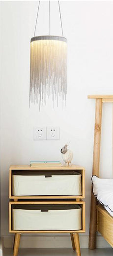 Colgantes de cocina con luces de cadena