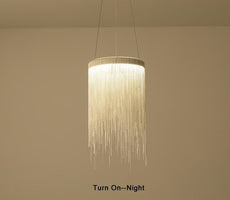 Colgantes de cocina con luces de cadena