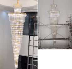 Crystal Falls Foyer Chandelier