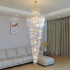 Crystal Falls Foyer Chandelier