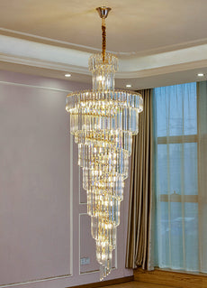 Crystal Falls Foyer Chandelier