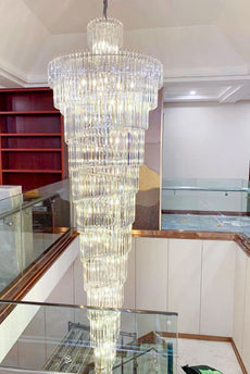Crystal Falls Foyer Chandelier