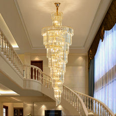 Crystal Falls Foyer Chandelier