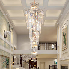 Crystal Falls Foyer Chandelier