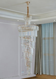 Crystal Falls Foyer Chandelier
