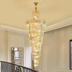 Crystal Falls Foyer Chandelier