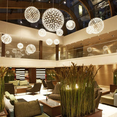 LED Globe Chandelier and Pendants