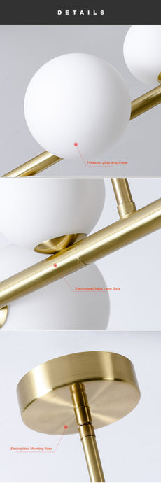 Lámpara colgante horizontal