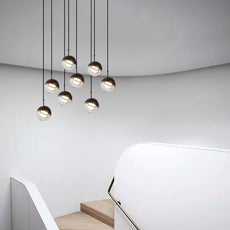 Colgantes de orbe diagonal