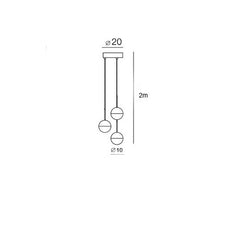 Colgantes de orbe diagonal