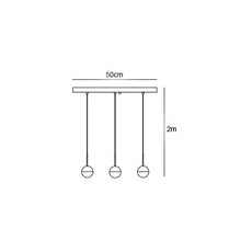 Colgantes de orbe diagonal