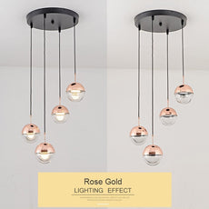 Colgantes de orbe diagonal