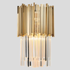 Gold and Crystal Wall Light