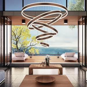 Halos LED 5 Rings Chandelier