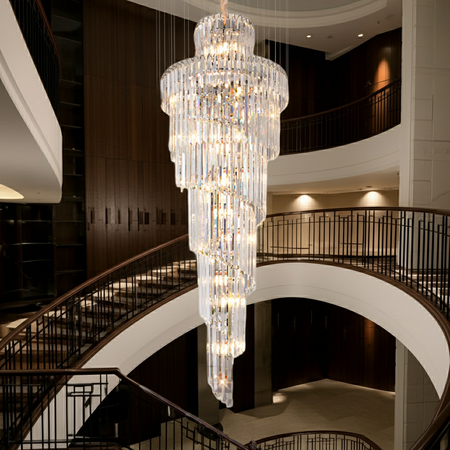 Crystal Falls Foyer Chandelier