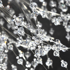 Lámpara de araña de cristal Starburst - Rectangular