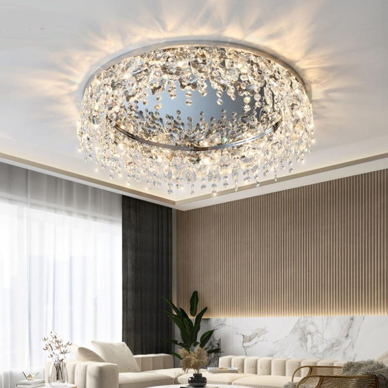 Crystal Icicles Ceiling Flush Mount