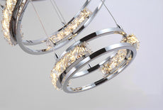 Crystal Rings Chandelier and Pendants
