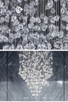 Large Crystal Falls Chandelier (Customizable)