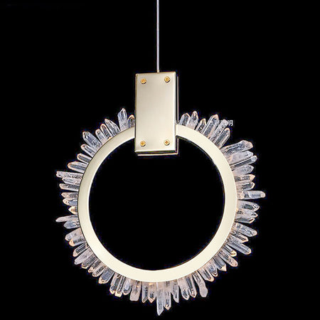 Natural Crystal Rings Chandelier