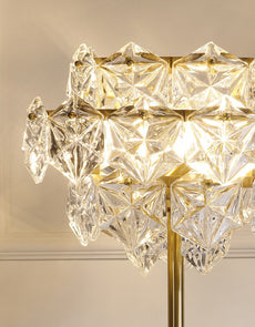 Ornate Crystal LED Floor Lamp