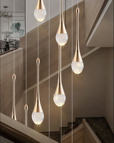 Spumante Crystal Chandelier and Pendants