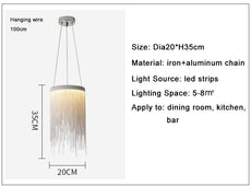 String Light Kitchen Pendants