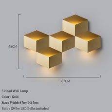 Modern Chevron Wall Light Configurations